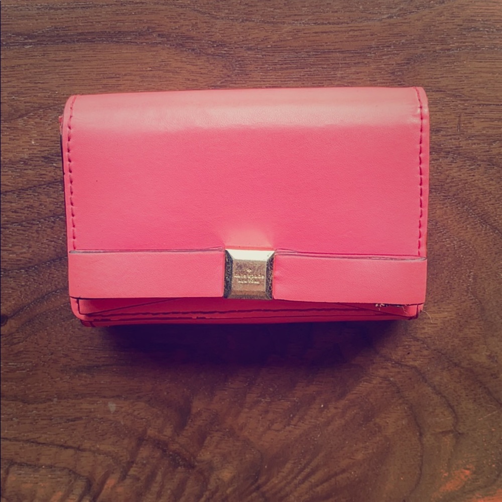 Kate Spade Hot Pink Bow Wallet